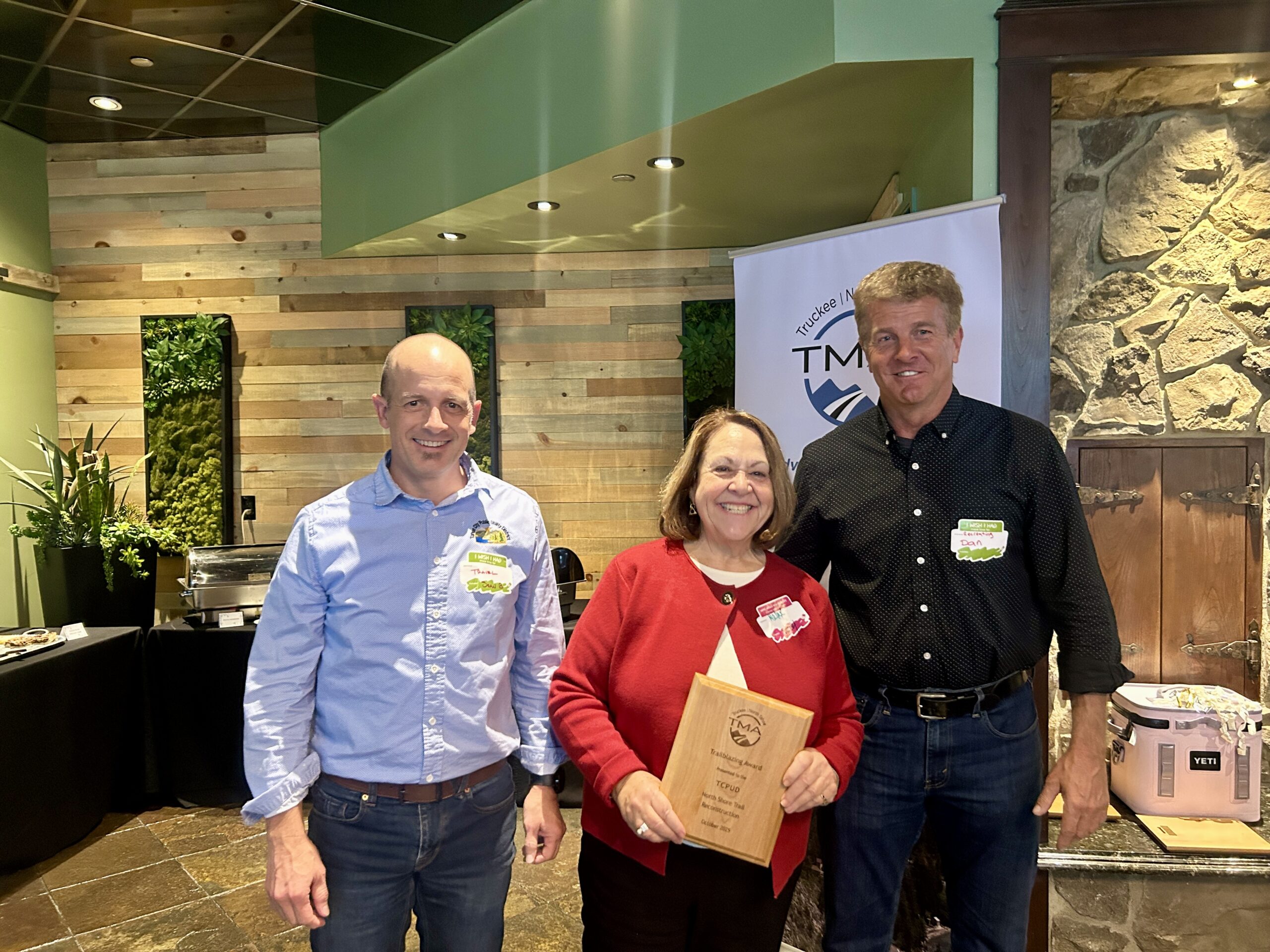 Sean Barclay TCPUD_Judy Friedman and Dan Wilkins on TCPUD Board Trailblazing Award — Tahoe City Public Utility District (TCPUD)